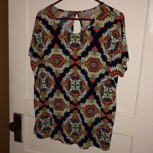 Multi colored boutique top